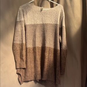 **3 for $15** Faded Glory Beige and Brown Women's Sweater